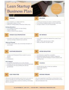 sample free to edit and print startup business plan templates  canva small business business proposal template doc