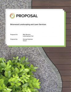 sample landscape proposal template word landscaping request for proposal template