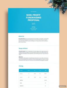 sample nonprofit funding proposal template  google docs word apple pages non profit grant proposal template