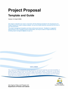 sample project proposal template and guide v30 project management project proposal template excel