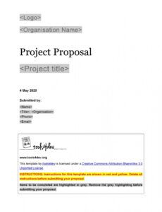 simple project proposal template new business idea proposal template pdf