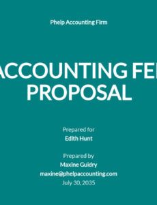 Accounting Fee Proposal Template