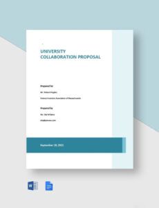 Blank Business Collaboration Proposal Template Excel