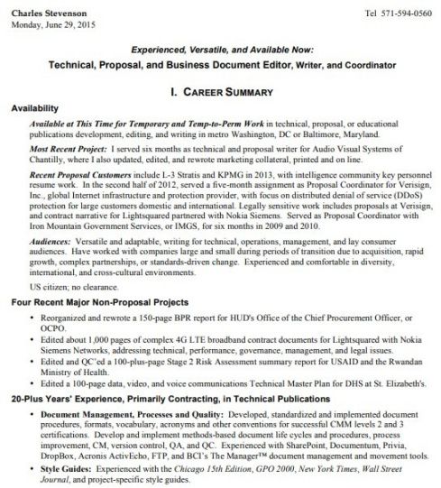 Blank Engineering Technical Proposal Template Excel