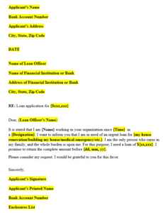 Blank Personal Loan Proposal Template Excel Sample