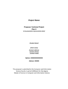 Blank Software Technical Proposal Template Doc