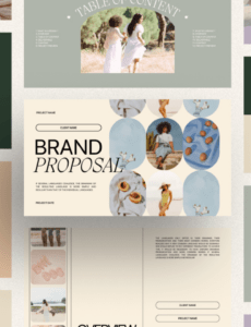 Clothing Brand Proposal Template Excel