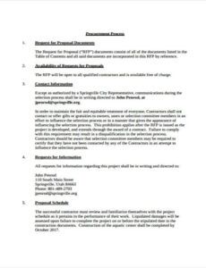 Construction Technical Proposal Template Doc Sample