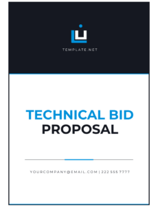 Consultancy Technical Proposal Template Pdf Sample