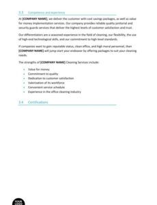 Custom Commercial Cleaning Business Proposal Template Doc Sample