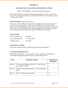 Custom Hourly Rate Fee Proposal Template