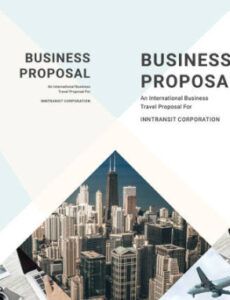 Editable Business Travel Proposal Template Excel Sample