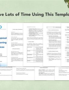 Editable Cleaning Bid Proposal Template Excel Sample