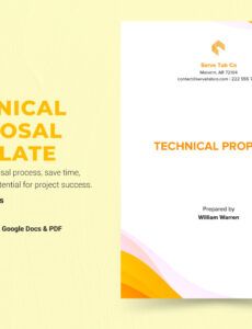 Editable Construction Technical Proposal Template Excel