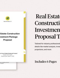 Editable Real Estate Development Proposal Template Doc