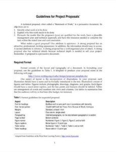 Engineering Technical Proposal Template Doc