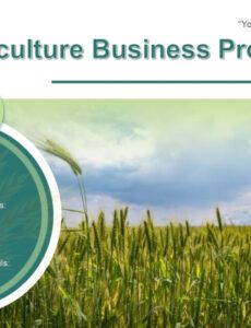 Free  Agriculture Business Proposal Template Doc Sample