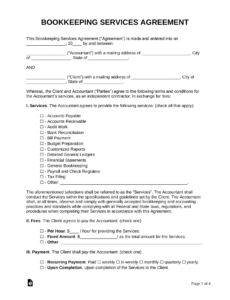 Free Blank Accounting Fee Proposal Template