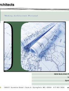 Free  Building Design Fee Proposal Template Excel