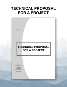 Free  Consultancy Technical Proposal Template Word