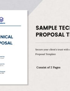 Free Custom Construction Technical Proposal Template Doc Sample