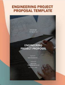 Free Custom Engineering Technical Proposal Template  Sample