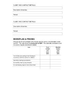 Free Custom Office Cleaning Proposal Template Excel