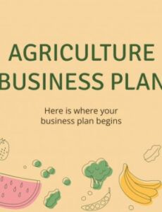 Free Editable Agriculture Business Proposal Template Doc Sample