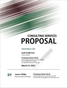 Free Editable Business Consulting Proposal Template Doc Sample