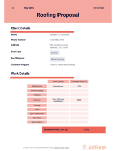 Free Editable Job Bid Proposal Template Doc Sample