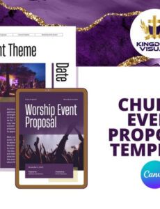 Free Printable Church Event Proposal Template Excel