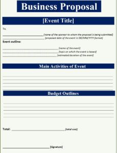 Free Printable Sales Promotion Proposal Template Doc