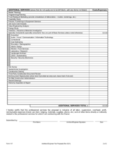 Printable Engineering Fee Proposal Template Pdf