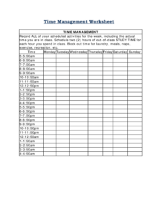 2024 time management  fillable printable pdf &amp;amp; forms  handypdf weekly time management template pdf