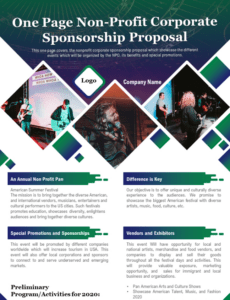 Blank Music Artist Sponsorship Proposal Template Pdf