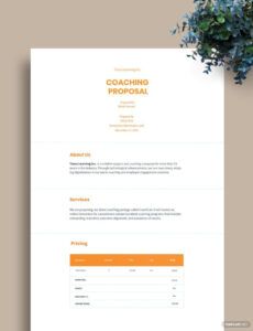 Blank Youth Sports Program Proposal Template Excel