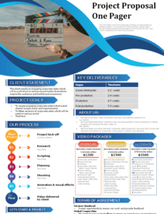 Editable Corporate Video Production Proposal Template Excel