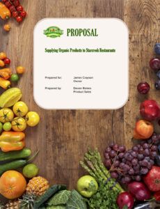 Editable Food Vendor Proposal Template Excel Sample