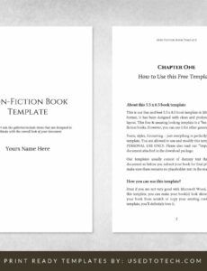 Editable Non Fiction Book Proposal Template Word