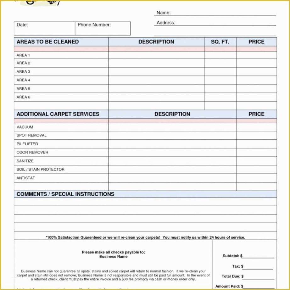 Editable Office Cleaning Bid Proposal Template Word Sample