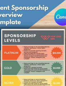 Editable Sports Event Sponsorship Proposal Template Pdf Sample