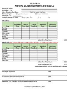 employee break schedule template excel staff time management template example