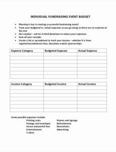 Free Blank Fundraising Campaign Proposal Template Pdf