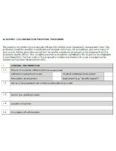 Free  Event Collaboration Proposal Template Word Sample