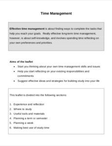 free free 19 sample time management in ms word  pdf nursing time management template