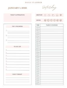 free printable weekly schedule planner weekly time management template excel