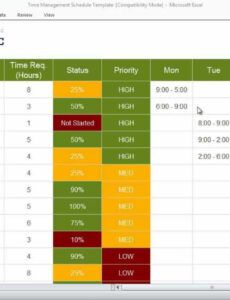 free time management schedule template  youtube student time management template example