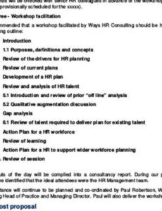 Hr Outsourcing Proposal Template Word Sample