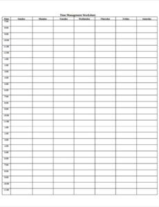 printable free 10 time tracking templates in ms word  excel monthly time management template excel