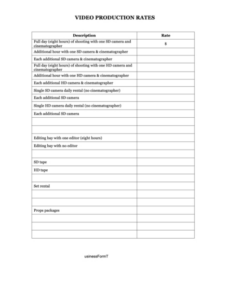 Printable Music Production Proposal Template Excel Sample